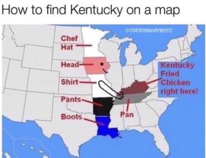 How to find Kentucky on a map. 
